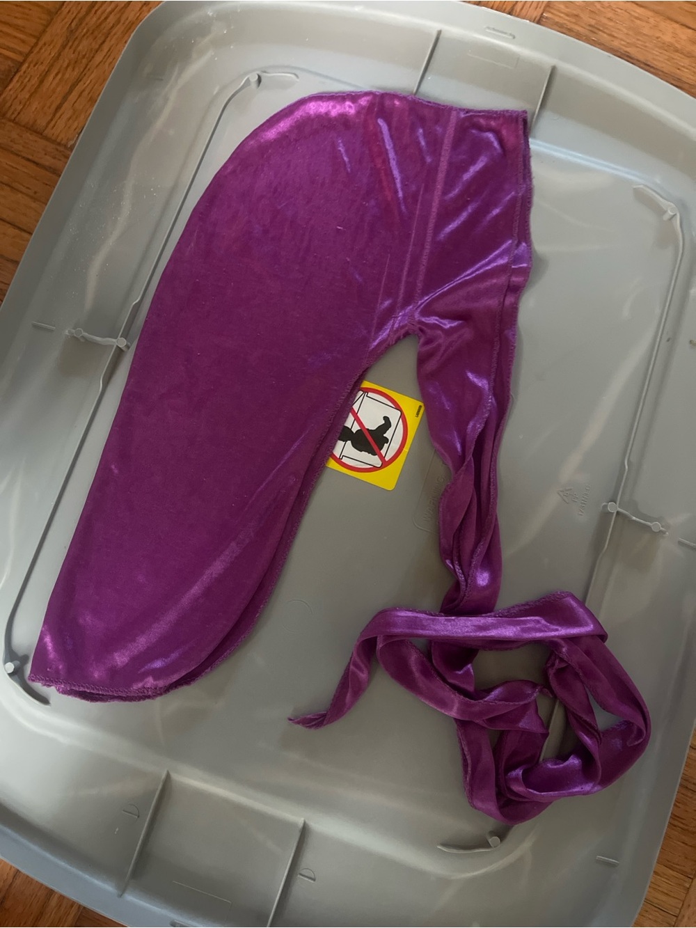 Purple Men’s Satin Durag - Stylish Headwear
